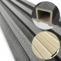 Декоративна стіновая рейка 160*23*3000мм (D) SW-00001534