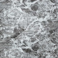 Самоклеящаяся 3D панель Sticker wall серый рваный кирпич 158, 700x770x5мм