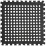 Підлога пазл перфорована - модульне покриття чорне 625x625x10мм (МР50) SW-00000660
