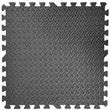 Підлога пазл - модульне покриття для підлоги чорне 600x600x10мм (МР15) SW-00001169