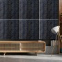 Декоративна ПВХ плита чорний мармур 600*600*3mm (OS-KL8126) (S)
