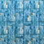 Самоклеюча декоративна 3D панель бамбукова кладка бірюза 700x700x8.5мм (053) SW-00000094