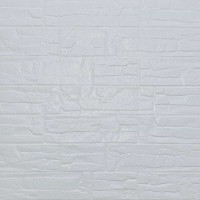 Самоклеящаяся 3D панель Sticker wall белый рваный кирпич 155, 700x770x5мм