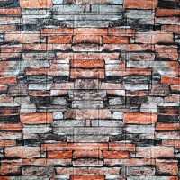 Самоклеящаяся 3D панель Sticker wall под екатеринославский кирпич 45, 700x770x6мм