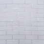 Самоклеюча 3D панель цегла біла смужка срібло 700х770х5мм (100-5) SW-00000753