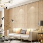 Самоклеящаяся 3D панель Sticker wall дерево 80, 700x700x4мм