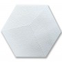 Декоративний самоклеючий шестикутник 3D білий 1104, 200x230х5мм