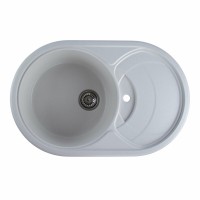 Гранітна мийка для кухні Platinum 7750 GAZZO глянець Біла