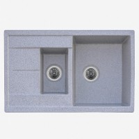 Гранітна мийка для кухні Platinum 7850W KESSAN глянець Сірий мусон