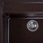 Гранітна мийка для кухні Platinum 5751 NIKA глянець Шоколад