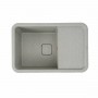 Гранітна мийка для кухні Platinum 7850 CUBE матова Сіра