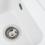 Гранітна мийка для кухні Platinum 4050 KORRADO матова Білосніжна