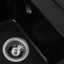 Гранітна мийка для кухні Platinum 4050 KORRADO матова Чорна