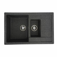 Гранітна мийка для кухні Platinum 7850W TOSKANA матова Графіт