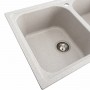 Гранітна мийка для кухні Platinum 7950 Equatoria глянець Топаз