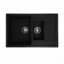 Гранітна мийка для кухні Platinum 7850W TOSKANA матова Чорна