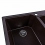 Гранітна мийка для кухні Platinum 7850 HARMONY матова Шоколад