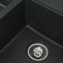 Гранітна мийка для кухні Platinum 7850 HARMONY матова Антрацит