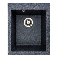 Гранітна мийка для кухні Platinum 4150 SOKIL матова (графіт)