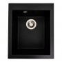 Гранітна мийка для кухні Platinum 4150 SOKIL матова (чорна Gold)