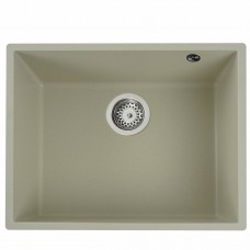Гранітна мийка для кухні Platinum 5444 OASIS матова Айворі