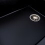 Гранітна мийка для кухні Platinum 8650 DIAMOND матова (чорна)