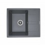 Гранітна мийка для кухні Platinum 5851 ARIA матова Сірий мусон