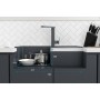 Гранітна мийка для кухні Platinum 7950 Selena матова Антрацит