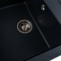 Гранітна мийка для кухні Platinum 7950 Selena матова Антрацит