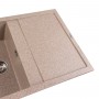 Гранітна мийка для кухні Platinum 7950 Selena матова Карамель