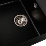 Гранітна мийка для кухні Platinum 7950 Selena матова Чорна (Gold)
