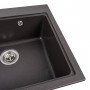 Гранітна мийка для кухні Platinum 5852 VESTA матовий Гренадін
