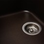 Гранітна мийка для кухні Platinum 7950 Equatoria матовий Темна скеля