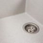 Гранітна мийка для кухні Platinum 6550 LOTOS матовий Топаз