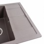 Гранітна мийка для кухні Platinum 5851 ARIA матова Дюна