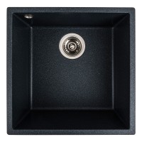 Гранітна мийка для кухні Platinum 4040 RUBA матовий антрацит