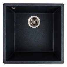 Гранітна мийка для кухні Platinum 4040 RUBA матовий антрацит