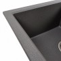 Гранітна мийка для кухні Platinum 7843 SOLID матовий Сірий мусон