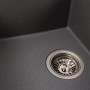 Гранітна мийка для кухні Platinum 7843 SOLID матовий Сірий мусон