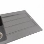 Гранітна мийка для кухні Platinum 7843 SOLID матовий Сірий мусон