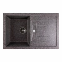 Гранітна мийка для кухні Platinum 7850 TROYA матова Мікс