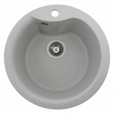 Гранітна мийка для кухні Platinum 480 TURAS матова Топаз