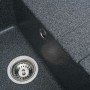 Гранітна мийка для кухні Platinum 6550 INTENSO матова Графіт