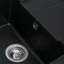 Гранітна мийка для кухні Platinum 6550 INTENSO матова Чорна