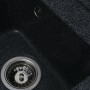 Гранітна мийка для кухні Platinum 4050 KORRADO матова Графіт
