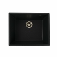 Гранітна мийка для кухні Platinum 5444 OASIS матова Антрацит