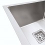 75*41 Мийка на дві чаші нержавійка Platinum Handmade HDB (квадратний сифон, 3.0/1.0)