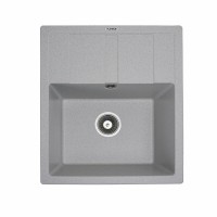 Гранітна мийка для кухні Platinum 5851 ARIA матова Топаз