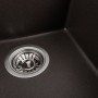 Гранітна мийка для кухні Platinum 4150 SOKIL матова Темна скеля
