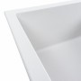 Гранітна мийка для кухні Platinum 6550 LOTOS матова Білосніжна